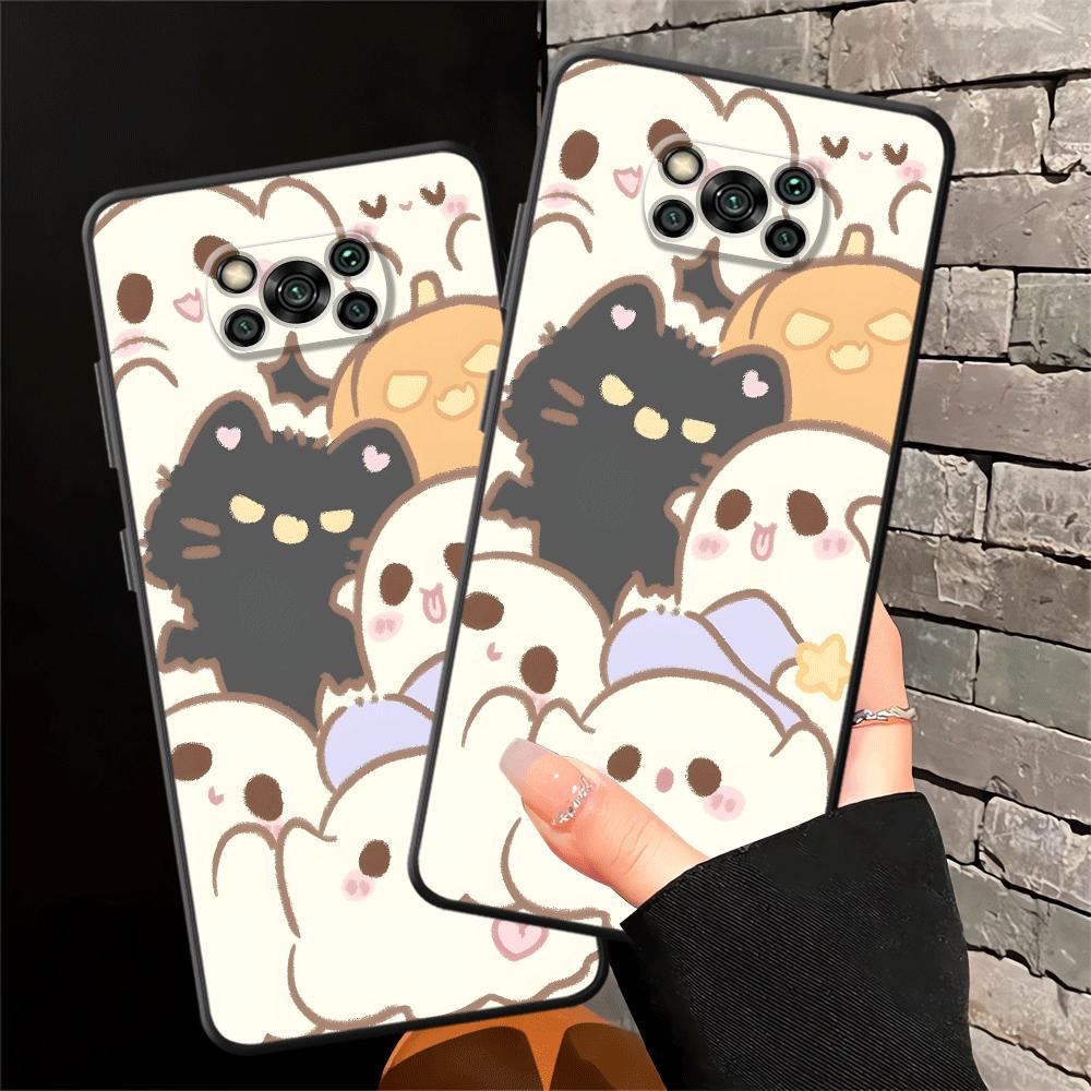 Чехол для Xiaomi Poco F8 C75 M3 M4 M7 Pro C50 F3 M5 X3 X4 X5 X7 Pro C61 F1 C71 Funda Чехол для телефона Мультяшный Милый Кот