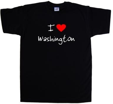 I Love Heart Washington T-Shirt