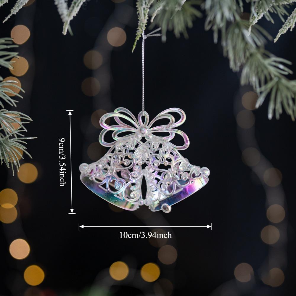 Transparent Christmas Crystal Pendants Acrylic Hanging Ornaments  Navidad Noel
