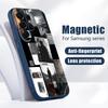 Модный Чехол в Стиле Коллаж Для Samsung Galaxy S26 Ultra S25 Edge S24 Plus S23 FE S22 A17 A54 A55 A56 A57 5G Магнитный Для Magsafe Матовый Чехол