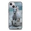 Черно-белые скачущие лошади Чехол для телефона Для iPhone 16e 15 14 13 12 11 Pro Max XS X XR SE 7 8 Plus Чехол iPhone 16 Мягкий ТПУ Чехол