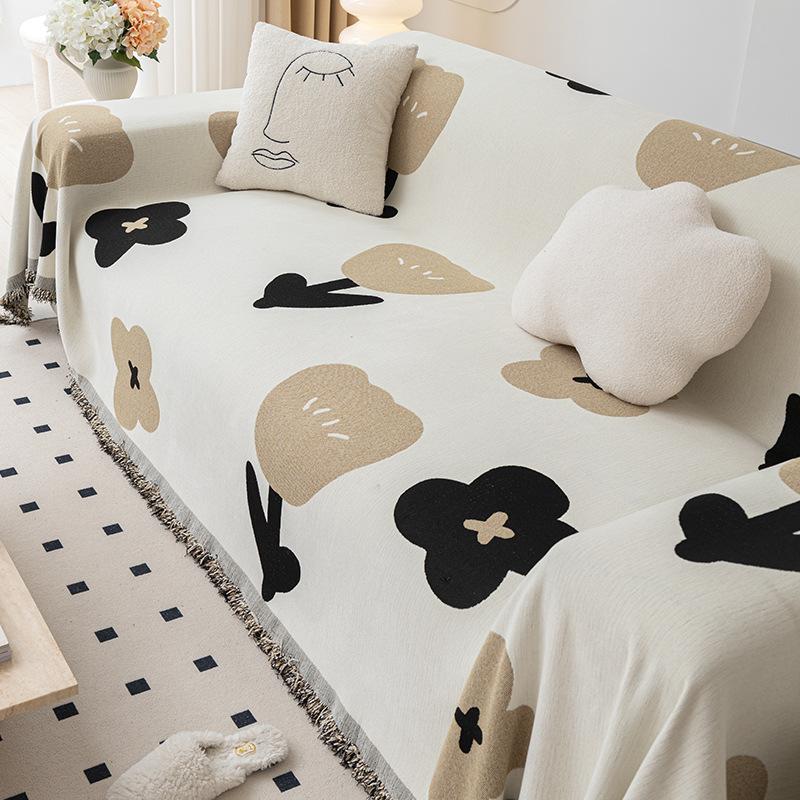 Anti-cat Scratch Chenille Sofa Towel Modern Simple All-inclusive Anti-slip Sofa Cover Four-season Universal Cushion Dust Cover