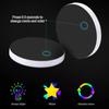 SBNI3 2Pcs Car Logo 7Colors Water Cup Coaster Holder Color Atmosphere light For Skoda Octavia 3 2 Rapid Superb Fabia Kodiaq Karoq
