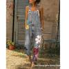 Women's Summer Denim Overalls – Classic, High-Quality, Loose Straight-Leg with Print