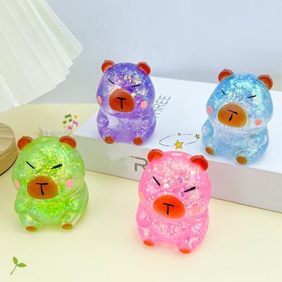 Сенсорная игрушка-антистресс с блестками в виде мультяшных животных для взрослых и детей. Милая свинья, утка, черепаха. Сжимаемая игрушка для снятия стресса. Пасхальная корзина