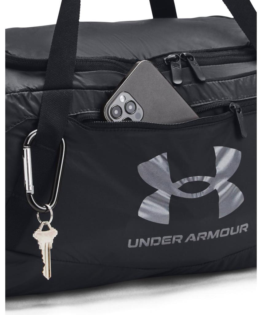 UA UNDENIABLE 5.0 PACKABLE DAFFLE XS Black Metallic Gun Metal ONESIZE