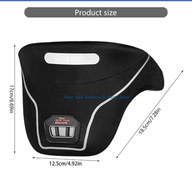 P9FD Motorcycle Neck Brace for Outdoor ridings Comfortable Breathable Motorbike Protective Neck Guard Simple Installation