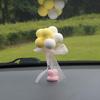 Creative Spring-Loaded Cute Balloon Car Ornament for Dashboard Decoration