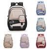 Color Matching Trendy Nylon Travel Backpack Lightweight Schoolbag Gift Kids
