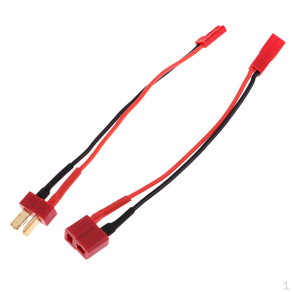 Пара коннекторов Dean (папа/мама) на JST с кабелем 13 см, 14 AWG