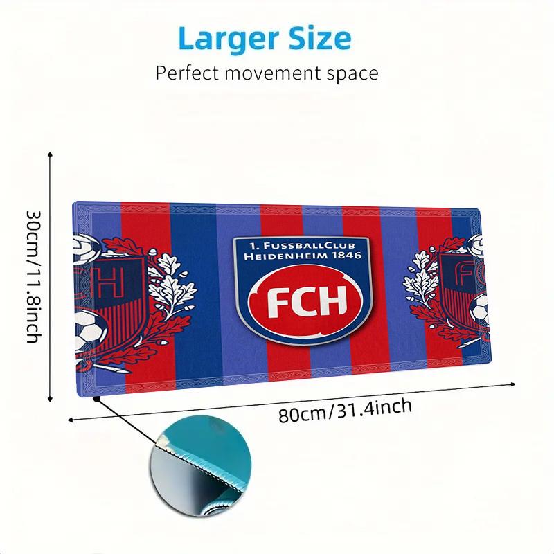 Heidenheim FC Color Mouse Pad Large Gaming Table Cushion Non-slip Laptop Tablet Big Mousepad XXL Mat Mini PC Playmat With Lock edge