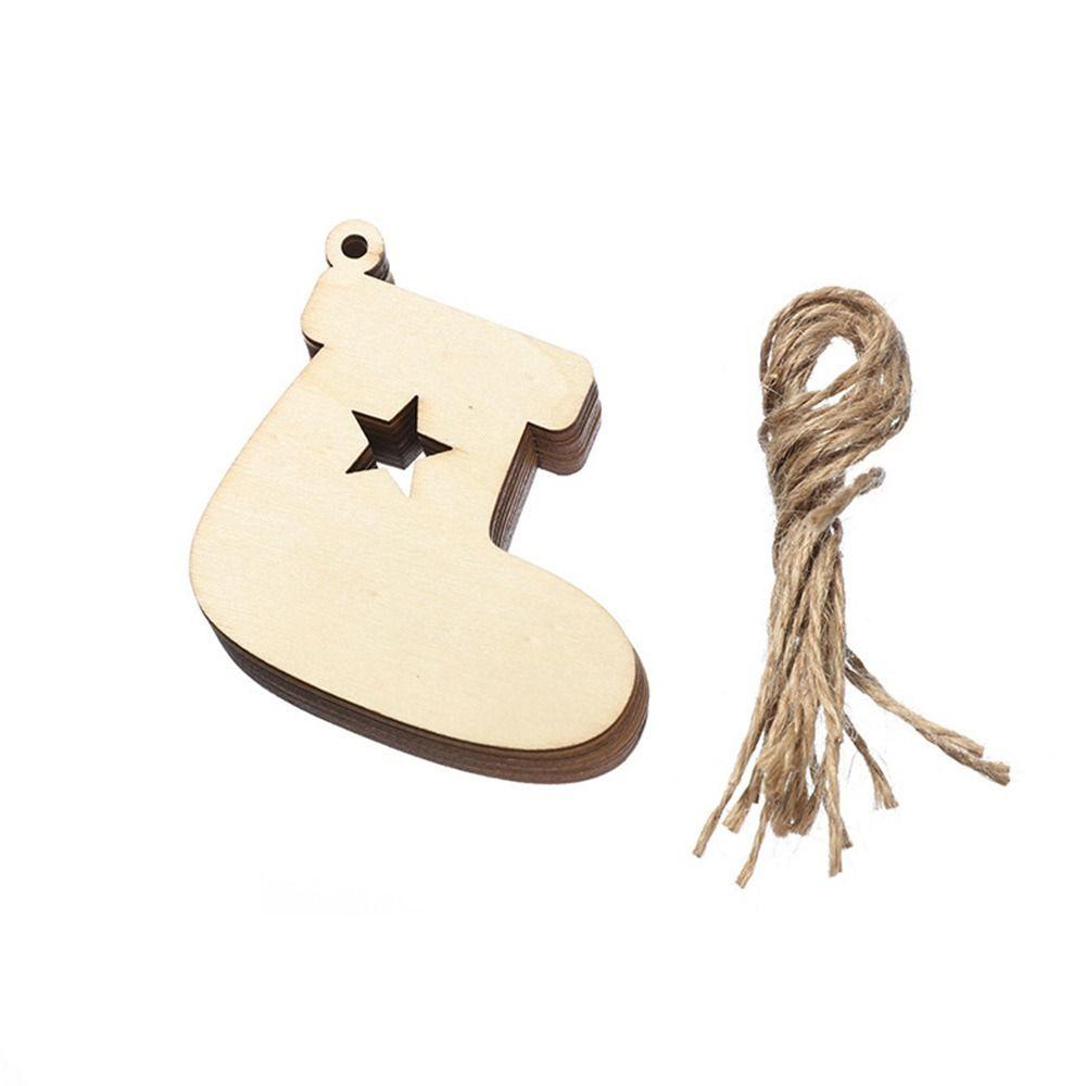 Christmas Tree Ornaments Christmas Decorations Christmas Tree Pendant Wooden Tags Wooden Slices