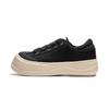 Honey Platform Comfortable Versatile Thick Sole Height Increasing Non-Slip Wear-Resistant Low-Top Casual Shoes Women Sneaker Black AGCU186-2