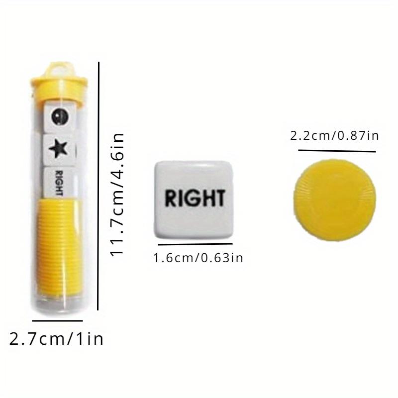 1 шт. Левая правая центральная игральная кость Набор игр Prime Набор разных цветов