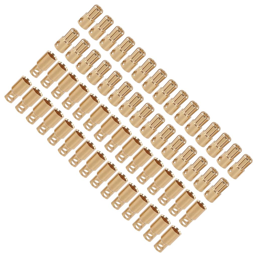 30 пар разъемов типа «банан» вилки розетки штекер гнездо позолоченные для промышленных DIY RC аккумуляторов