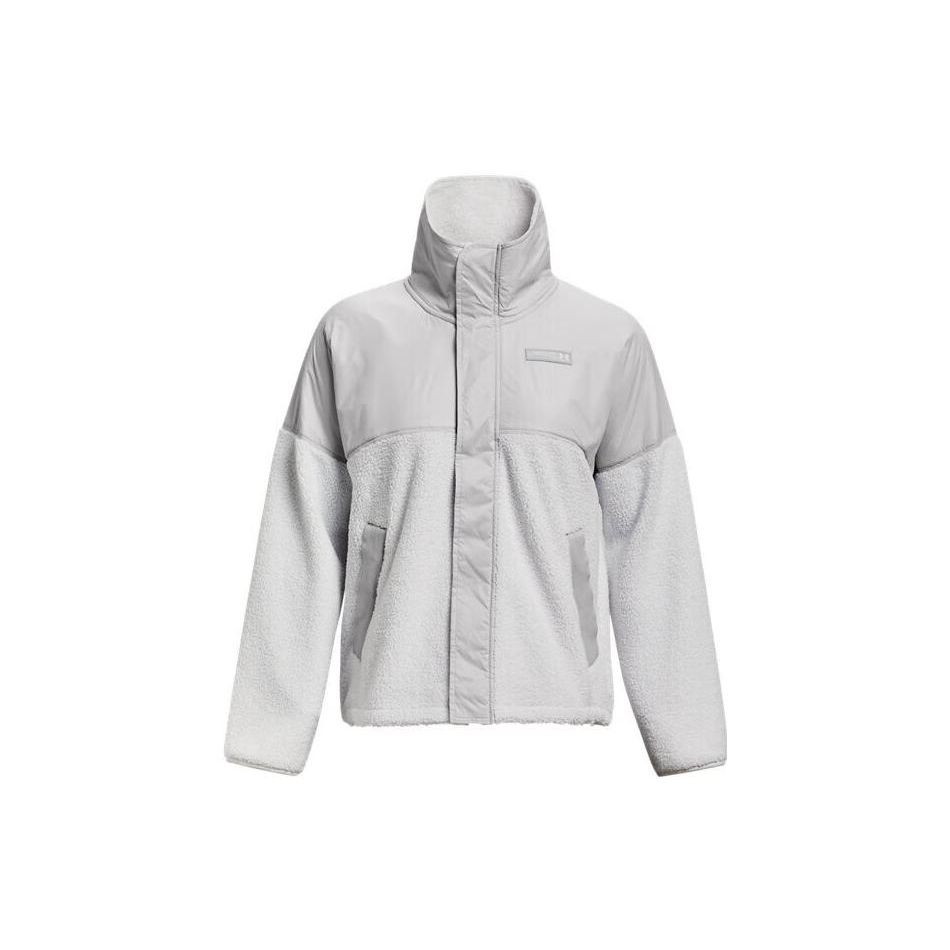 Under Armour Куртка Mission Solid Logo с воротником-молнией, женские куртки, белая 1366051-014