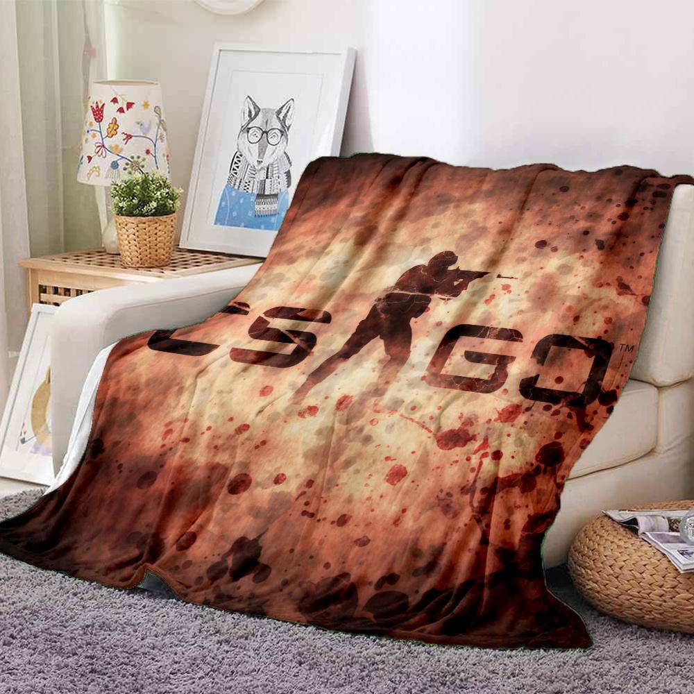 Counter-Strike Flannel Blanket, High quality Comfortable for All Seasons, Home Decor, Warmth and Comfort