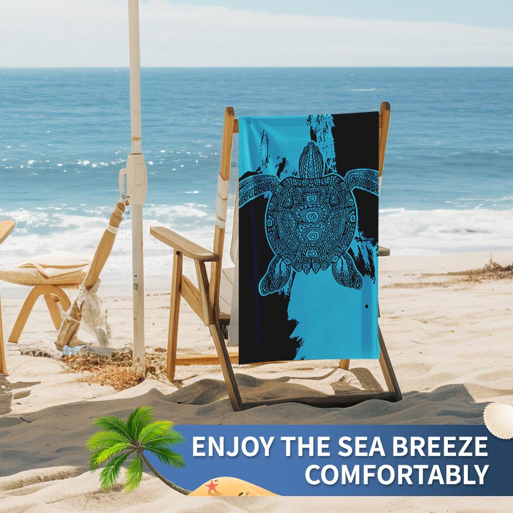 Новое двухстороннее бархатное пляжное полотенце, поддерживающее полотенце для серфинга, спортивное полотенце