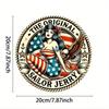 Винтажная металлическая жестяная табличка Sailor Jerry 8x8 дюймов Ретро Настенное искусство Декор для домашнего бара Кухни Мужская берлога