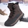 Winter Hiking Boots for Men Outdoor Mountain Climbing Shoes Wear-resistant Camping Trekking Sneakers Plush