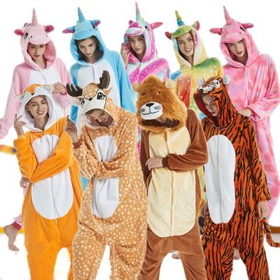Мужчины Женщины Кигуруми Единорог Onesie Пижамы Унисекс Животное Косплей Костюм Для Хэллоуина