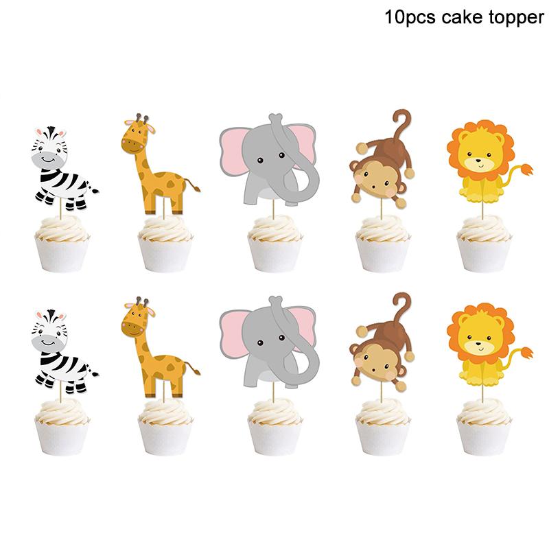 Посуда для дня рождения в стиле джунглей, украшение для вечеринки по случаю дня рождения, скатерть, тарелка, чашка, сафари на дикую природу, товары для первого дня рождения детей