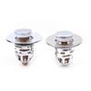 2Pcs Bounce Up Press Type Shower Sink Plug Plastic/Brass Core Wash Basin Stopper New Drain Filter