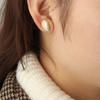 3Pairs/Set Women Metal Jewelry Geometry Pattern Scrub Gold Earrings Round Oval Punk