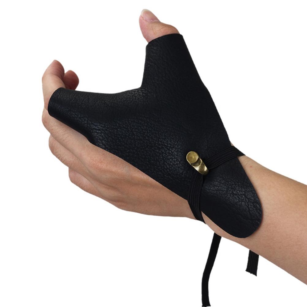 Archery Hand Guard Protector Leather Shooting Glove for Left Hand