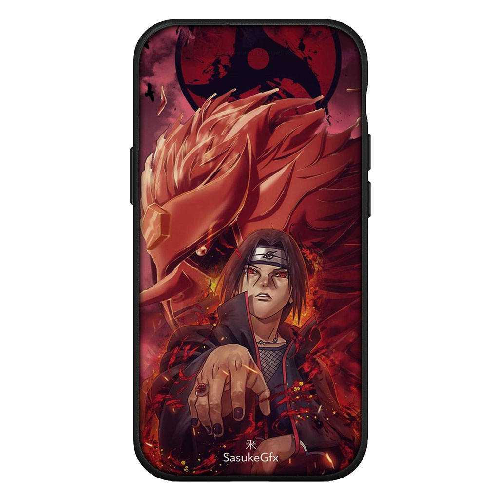 Чехол для iPhone 16 15 Xiaomi Redmi Note 14 13 12 11 Pro Max 16e Samsung Galaxy S25 S24 S23 Moto OPPO Huawei Naruto Itachi Uchiha Akatsuki Чехол для телефона