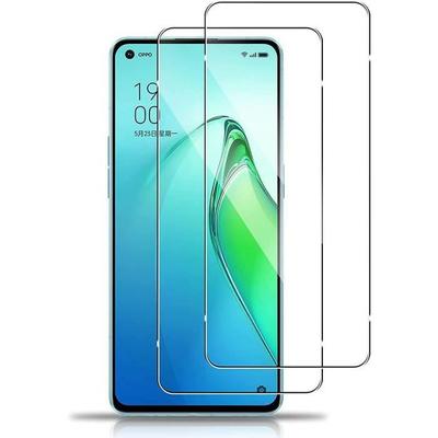 Комплект из 2 защитных пленок из закаленного стекла для OPPO Reno 8 Pro 5G - высокое разрешение