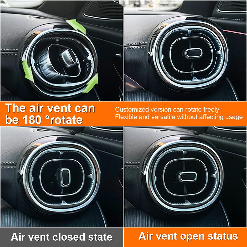 Светодиодный дефлектор кондиционера Турбо-воздуховыпускник Подсветка салона 64 цвета для Mercedes-Benz C-Class W206 2025-25 GLC X254 2025-25