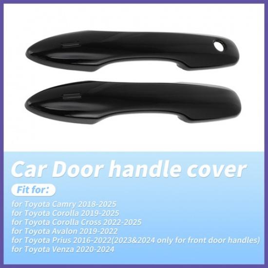 Door Handle Cover Protector for Toyota Camry Corolla 19-2025 Glossy Black
