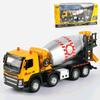 1/50 Scale Concrete Mixer Truck Toy Lorry Engineering Car Miniature Vehicle Diecast Metal Model Sound Light Collection Gift Boy