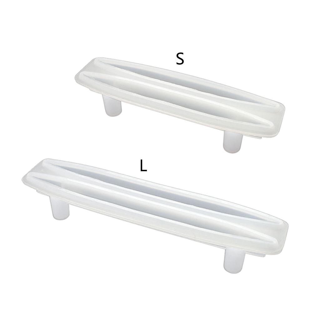 Форма для литья смолы для ручки подноса, форма из смолы для ручки подноса для подноса для сервировки, подноса для украшений, шкафа, буфета