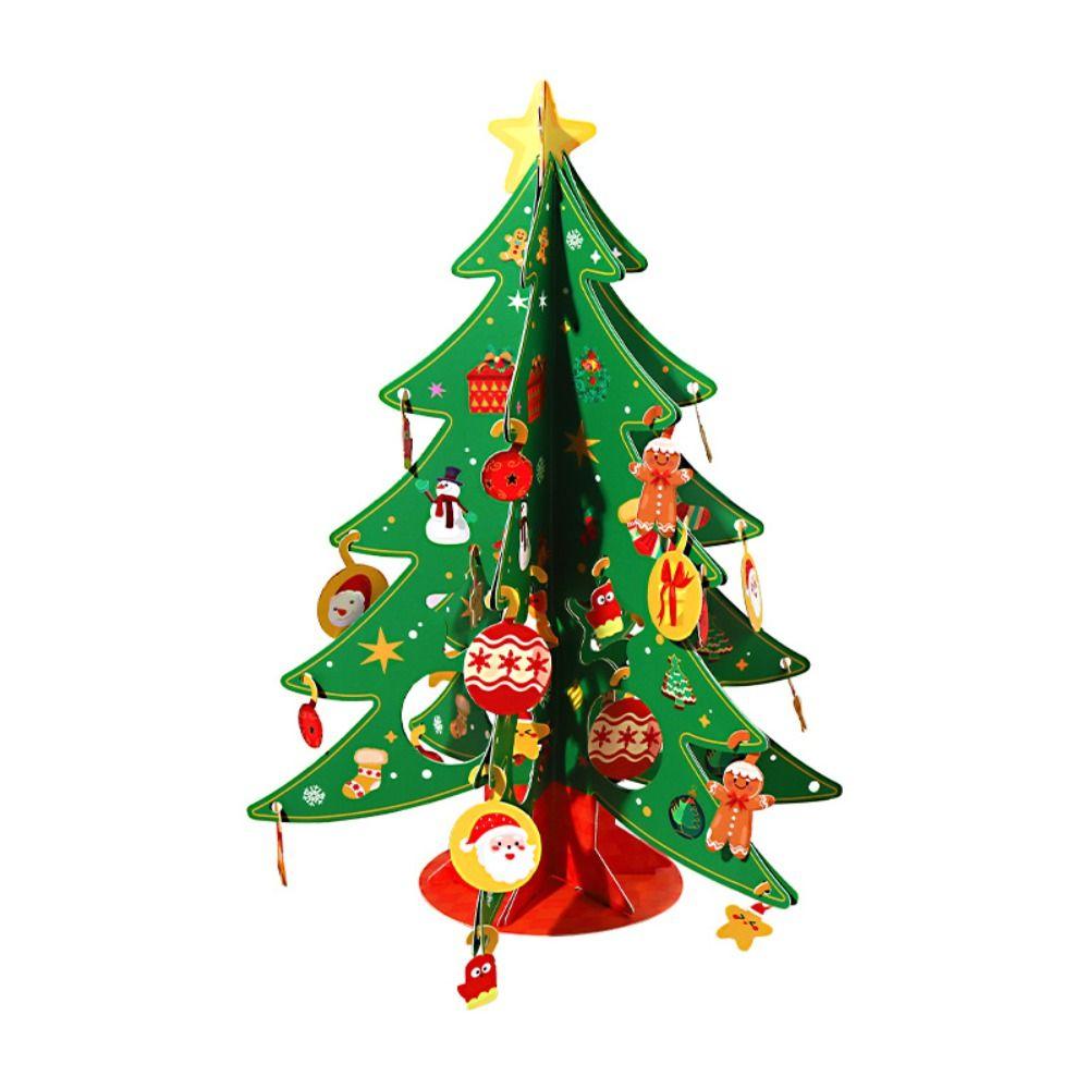 DIY Christmas Tree Craft Kit 3D Educational Craft Set Christmas Tree Making Set Family Craft