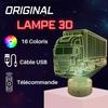 Lampe De Chevet 3D LED - Camion Semi Remorque - Multicolore - Tactile - Télécommande - Décorative
