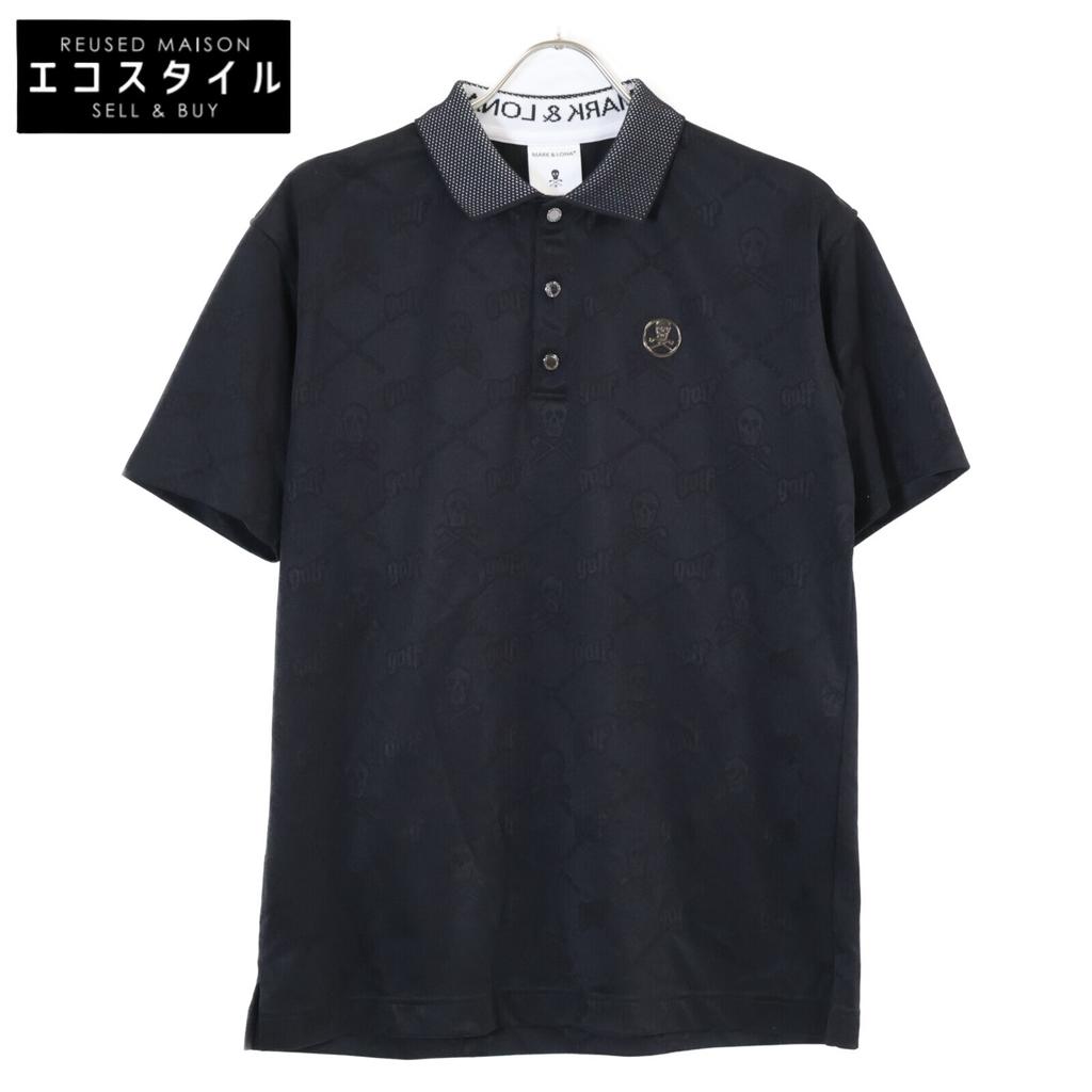 MARK&LONA MLM-2A-AP01 Ruler JQ Jersey Polo Skull Print Short Sleeve Polo Shirt/ Tops 46 blackUsed