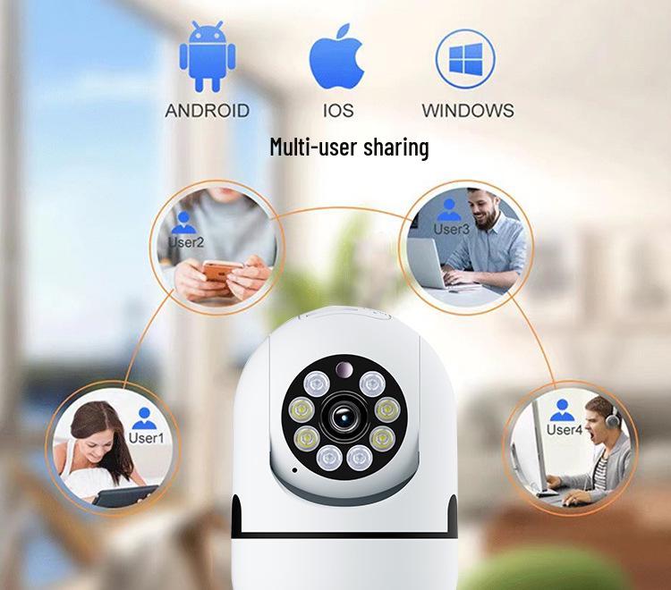 WiFi HD Камера видеонаблюдения для помещений с ночным видением и удаленным доступом с мобильного телефона