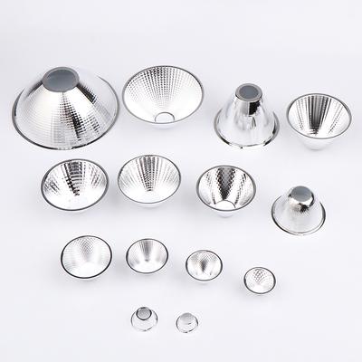 1 шт. 20-126 мм 15-120 градусов Отражатель-чаша для абажура для DIY-светильника Оптический светодиодный алюминиевый отражатель для COB-светодиода