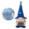 Hanukkah Gnome Doll for Jewish Festival Handmade Chanukah Plush Scandinavian Faceless Doll Tabletop Decorations