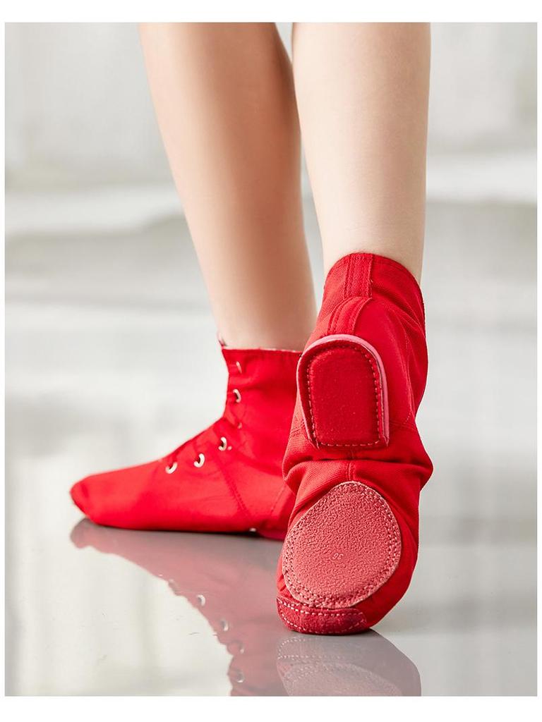 Высокие парусиновые танцевальные туфли для взрослых и детей - Джаз, Йога, Балет