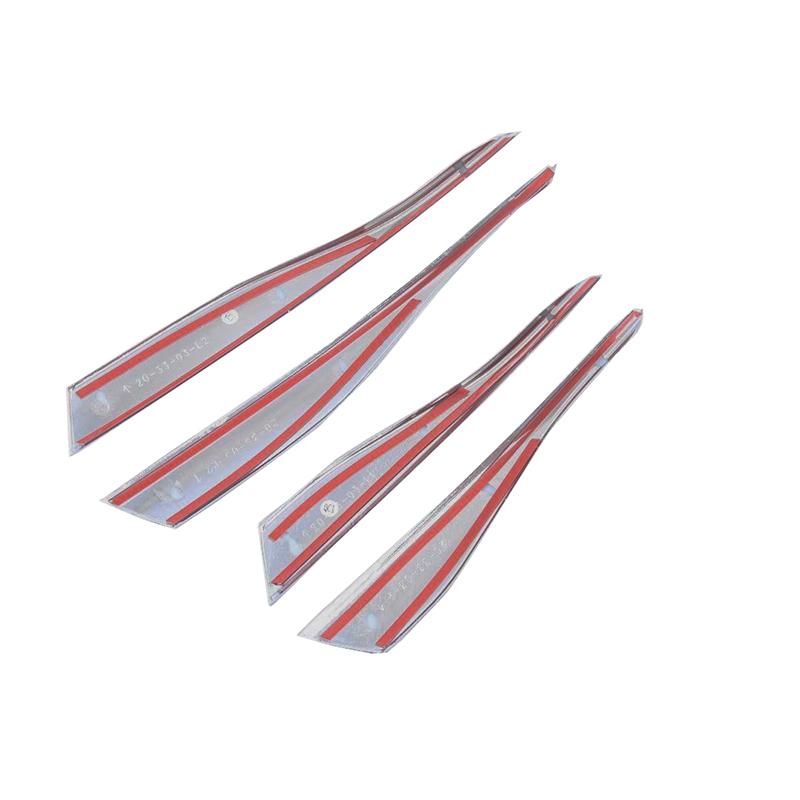 For Volkswagen Golf 8 MK8 ABS Chrome Eyelid Eyebrow Cover Fog Light Lamp Grill Frame Panel Cover Bezel Trim Styling