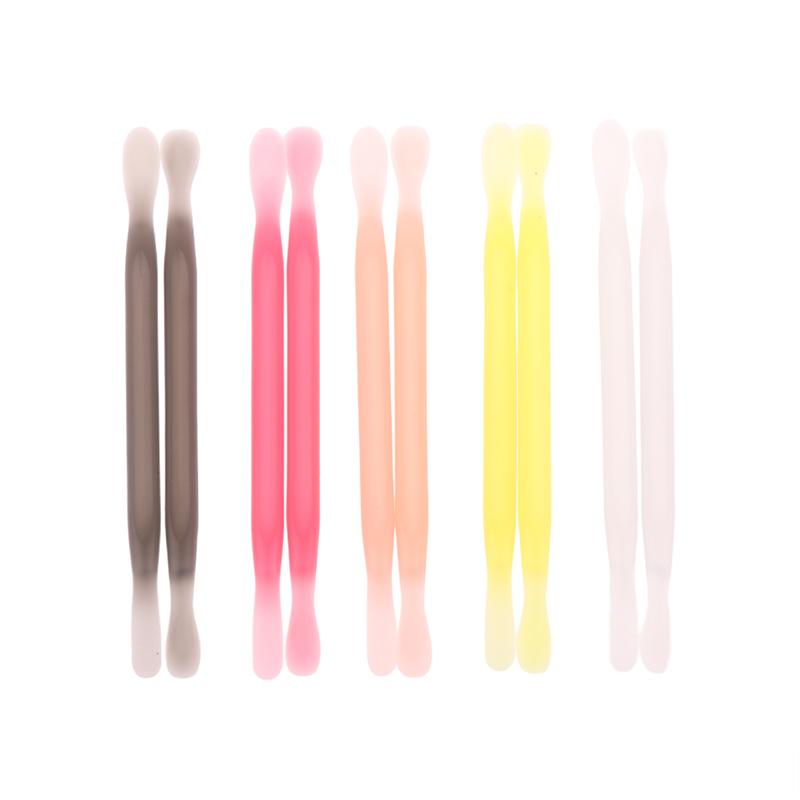 2 шт. Пушер для кутикулы пластиковый двухсторонний многоразовый для маникюра для удаления кутикулы и омертвевшей кожи педикюрные палочки инструмент для чистки и ухода за ногтями для нейл-арта