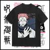 Jujutsu Kaisen косплей аниме манга спортивная футболка рубашка костюмы хлопок хлопок