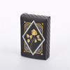 Luxurious Waterproof Plastic Playing Cards Frosted Deck Card with Gold Foil Square Shimmering Poker Set for Party Games