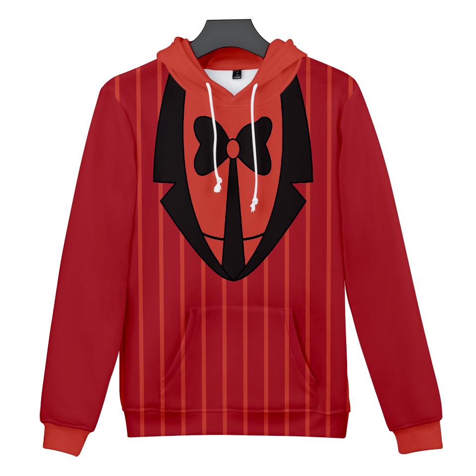 4 Цвета Худи Hazbin Hotel Уличная Одежда Мультяшный Принт Толстовка с Капюшоном Мужская Женская Косплей Спортивные Пуловеры