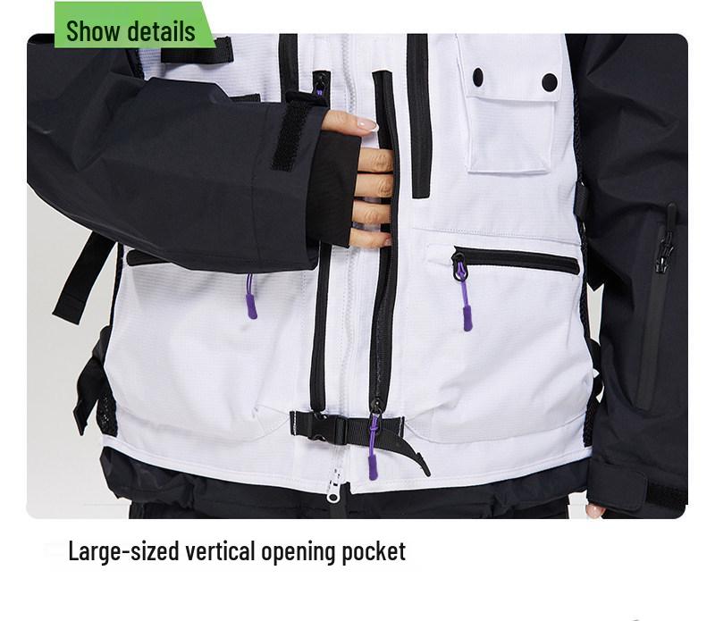 Unisex Tactical Ski and Snowboard Backpack Vest for Outdoor and Backcountry Adventures