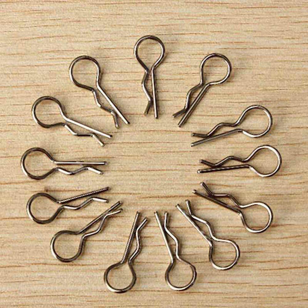 10 PCS for HPI RC HSP Stainless Steel 1/10 Model Clips Clip Pin Body Shell Bolt