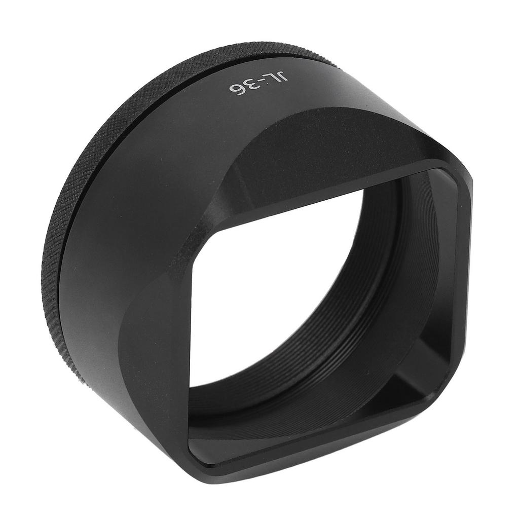 Aluminum Alloy Square Lens Hood Camera Lens Shade for X100VI X100V Camera External Filter Compatibility Black